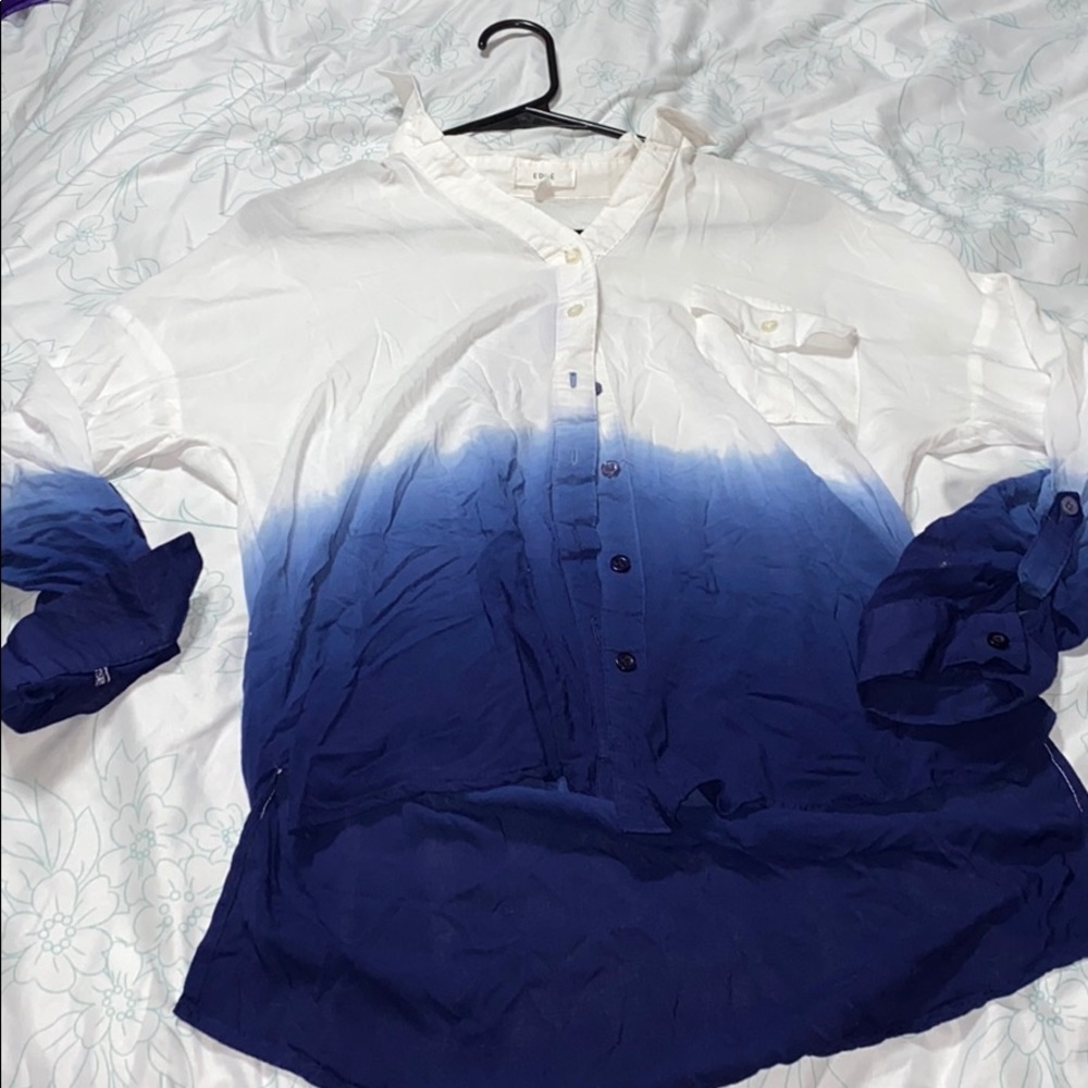 Ombré button down shirt